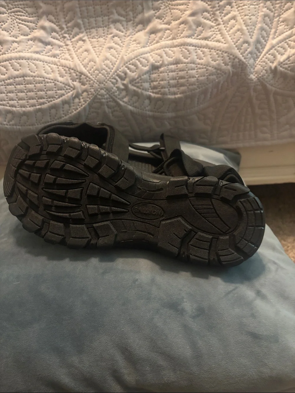 Men's Black Adjustable Strap Sandals/Water Shoes - Comfortable Everyday Wear